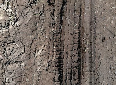 Tire tracks Stock Photos
