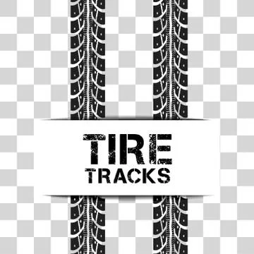 Tire tracks vector Stock Illustration