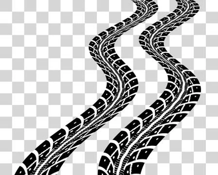 Tire tracks vector Stock Illustration
