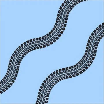 Tire tracks vector Stock Illustration
