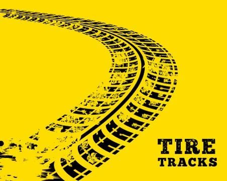 Tire tracks vector Illustrazione stock