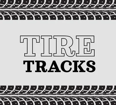 Tire tracks vector illustration Stock Illustration
