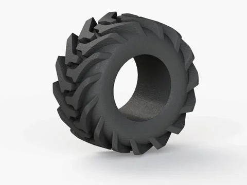 Tire of tractor wheel Stock Illustration