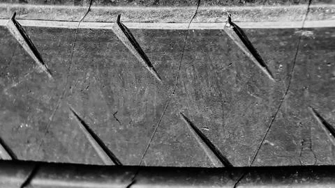Tire tread Foto stock