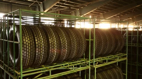 Tire Warehouse Stock Footage