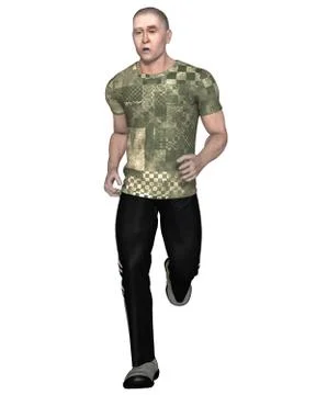 Tired Jogger Stock-Illustration