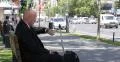 Tired Man Business Voyage City Street Bench Rest Looking Wrist Watch Walk Away 4k or 4k+ Resolution