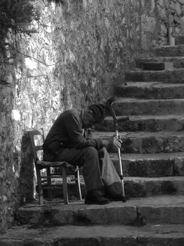 A tired man Stock-Fotos