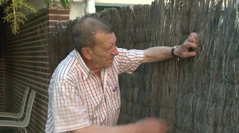 Tired old man Stock Footage 54807486