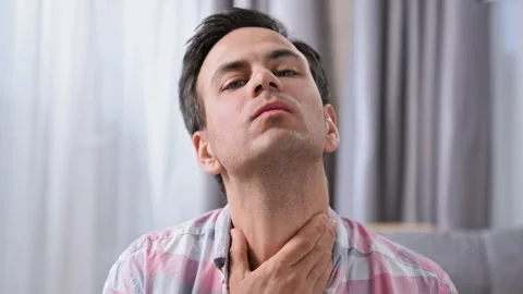 Tired sad man looking at camera. Male unhappy face. Disappointed guy portrait. Stock Footage 253397516