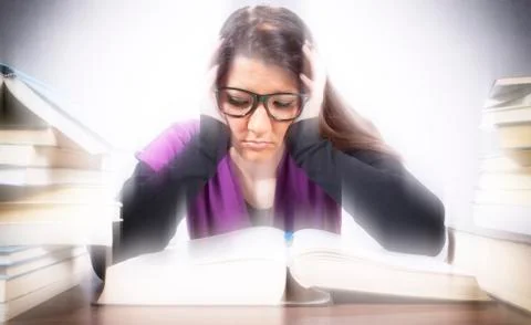 Tired student Stock Photos