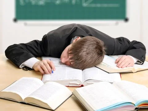 Tired student Фото