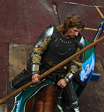 Tired warrior Stock Photos