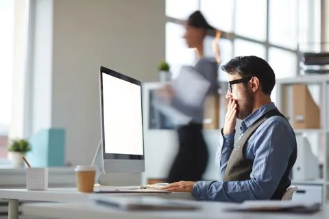 Tired of work 스톡 사진