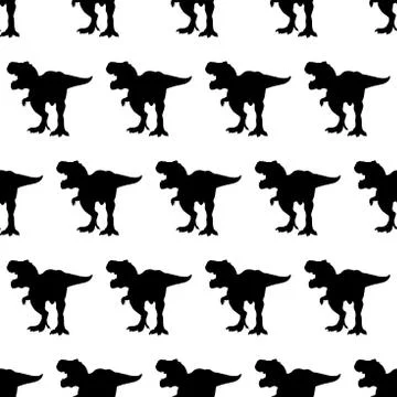 Tireks pattern black silhouette Stock Illustration