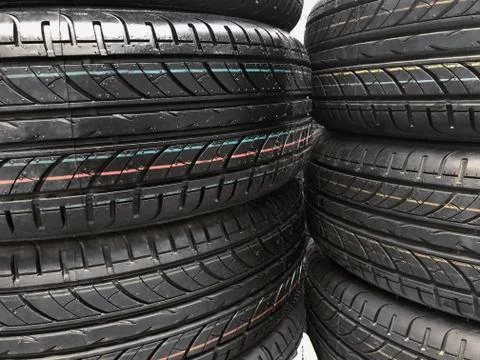 Tires close up. Foto stock