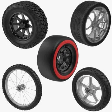 Tires Collection 3D Model