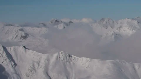 Tirol Austria cloud covered mountains landscape shots HD Stock Footage 36179698