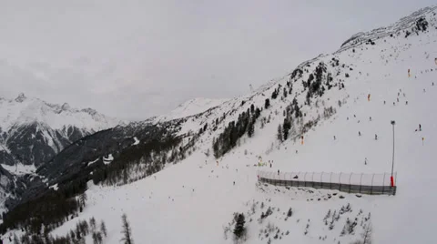 Tirol Austria slopes dynamic movement shot HD Stock Footage 35418784