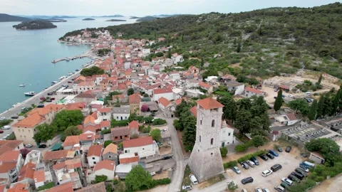 Tisno Town Stock Footage 207492647