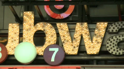 TiSq0106 subwaysign Video stock 626259