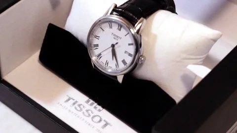 Tissot Watch Stock Footage 129581694