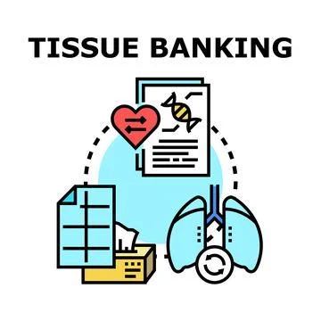 Tissue banking process for organ and genetic donation Stock Illustration