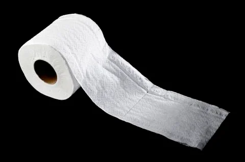 Tissue on black background Stock Photos