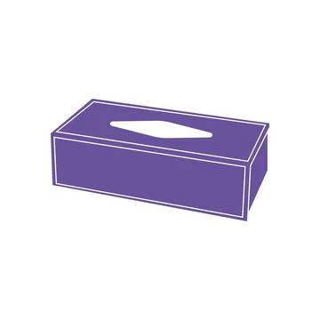 Tissue box icon Illustrazione stock
