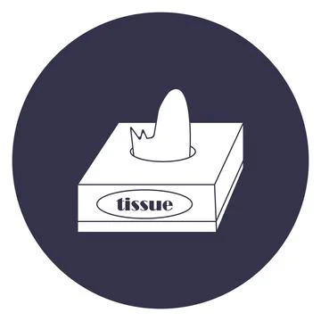 Tissue box icon vector illustration Illustrazione stock