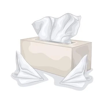 Tissue Box Illustration Stock Illustration