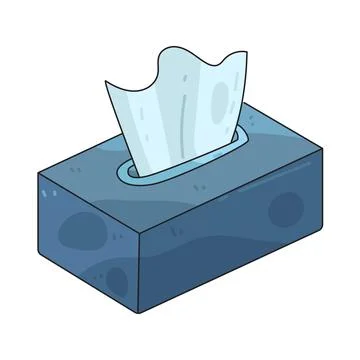 Tissue box illustration Illustrazione stock