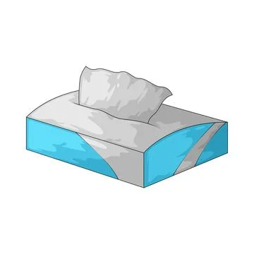 Tissue box illustration Stock Illustration