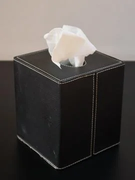 Tissue box mock up black tissue box Stock Photos