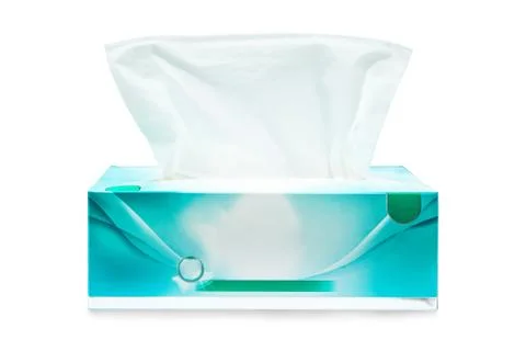 Tissue box mock up white tissue box blank label and no text for packaging Stock Illustration