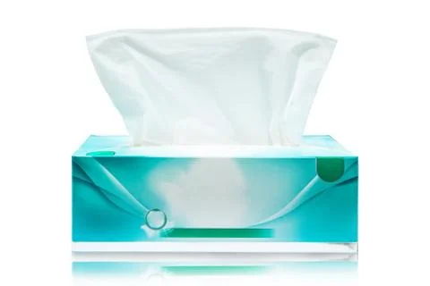 Tissue box mock up white tissue box blank label and no text for packaging Stock Illustration