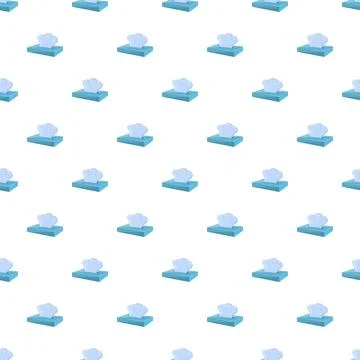 Tissue box pattern illustrating hygiene and cleanliness Stock Illustration