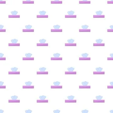 Tissue box seamless pattern for hygiene and daily use Illustrazione stock