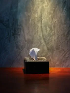 Tissue box under the lights Stock Photos