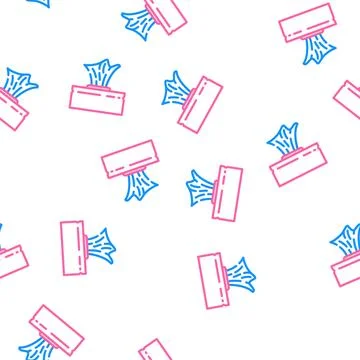 Tissue box vector seamless pattern Stock Illustration