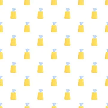 Tissue boxes in a repeating pattern background Stock Illustration