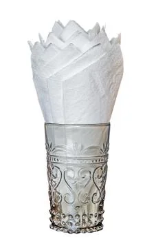 Tissue with clipping path Stock Photos