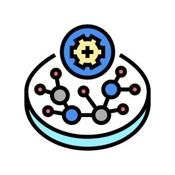 Tissue engineering biomedical color icon vector illustration Ilustración de archivo
