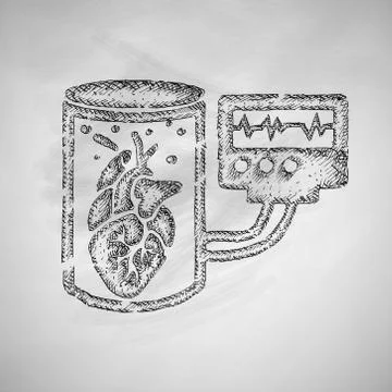 Tissue engineering icon Stock Illustration