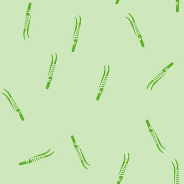 Tissue forceps surgeon glyph vector seamless pattern Illustrazione stock
