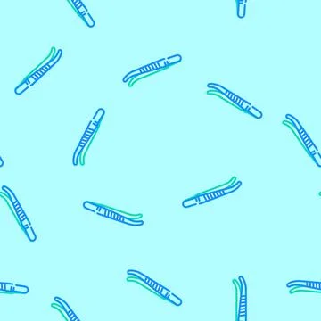 Tissue forceps surgeon vector seamless pattern Illustrazione stock