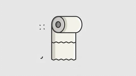 Tissue icon animation video, tissue for camping equipment motion graphic an.. Stock Footage 265613133