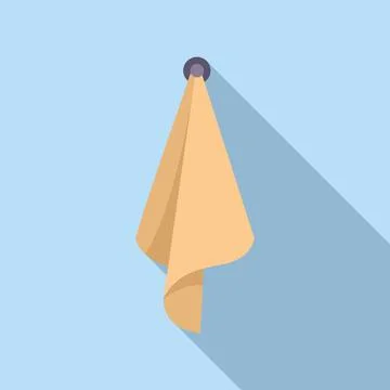 Tissue icon flat vector. Towel napkin Stock Illustration