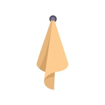 Tissue icon flat vector. Towel napkin Stock Illustration
