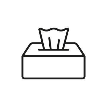 Tissue icon vector basic design simple Stock Illustration